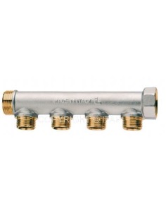 Colector latón M-H cromado