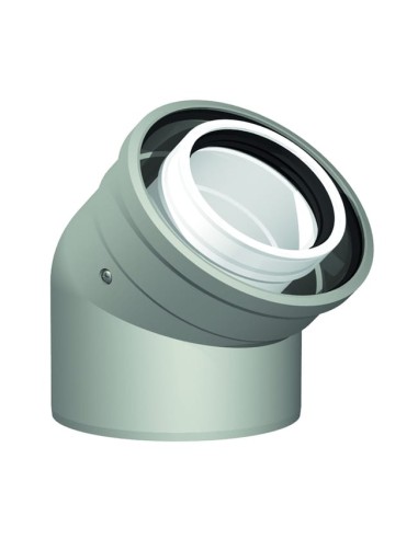 ARISTON CODO COAXIAL 60/100 45º (2 UD.)
