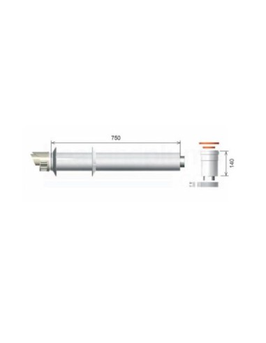 ARISTON KIT DESCARGA COAXIAL L 1000 SALD. VERTICAL
