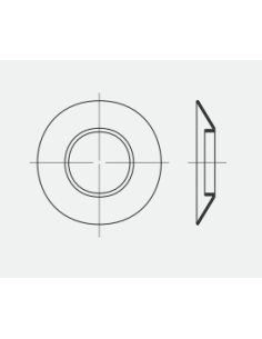 ARISTON VIROLA CUBREMURO 100 mm P/DESCARGA COAXIAL
