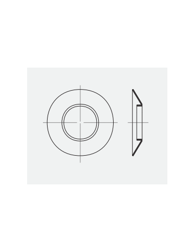 ARISTON VIROLA CUBREMURO 100 mm P/DESCARGA COAXIAL