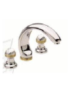 TEKA KRYSTAL BATERIA LAVABO CROMO-ORO