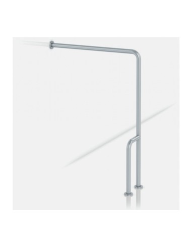 GENWEC BARRA 90º PARED A SUELO INOX SAT.DERECHA