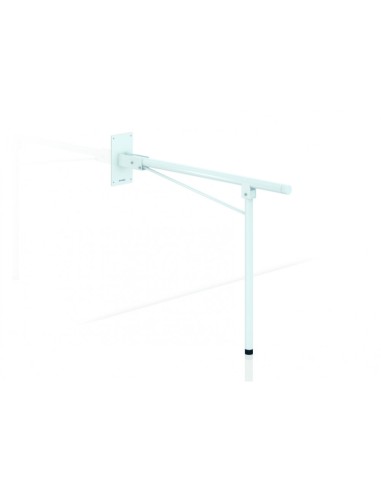 GENWEC BARRA ABATIBLE SUELO 800mm EPOXI BLANCO