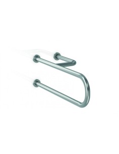 GENWEC BARRA FIJA 3 ANCLAJES DERECHA INOX SATINADA