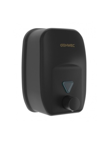 GENWEC DISPENSADOR JABON MURAL 1800ml INOX NEGRO