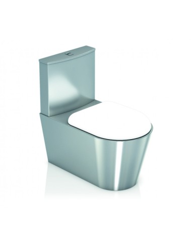 GENWEC INODORO C/CISTERNA DESCARGA INOX 304 SATIN.
