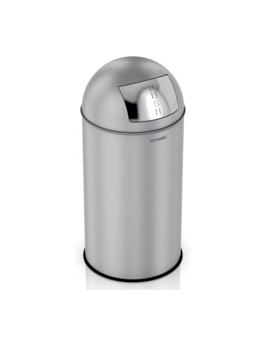 GENWEC PAPELERA PUSH 40 L INOX SATINADO