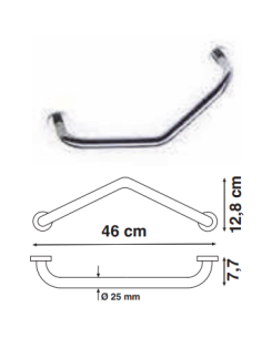 Z-JIMTEN ASA ANGULAR 46cm ACERO INOX (AISI 304)