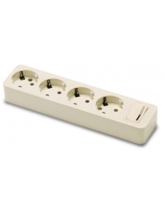 FAMATEL BASE MULTIPLE 4 TOMAS Con INT (16A-250V) MA
