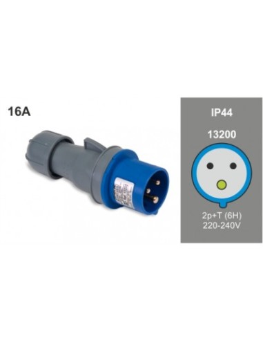 FAMATEL CLAVIJA AEREA 2P+T 16A 230V IP44
