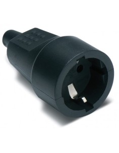 FAMATEL HEMBRA SCHUKO (16A-250V) CAUCHO TERMOP.NEG