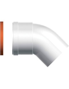 ARISTON CODO CONDENSACIÓN 45º M/H 80 (2 UNIDADES)