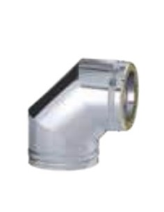 DINAK EI30 CODO INOX-INOX 90º Ø350 C/JUNTA