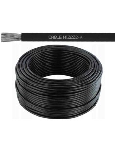 TOP CABLE SOLAR ROLLO NEGRO FLEX 1X6